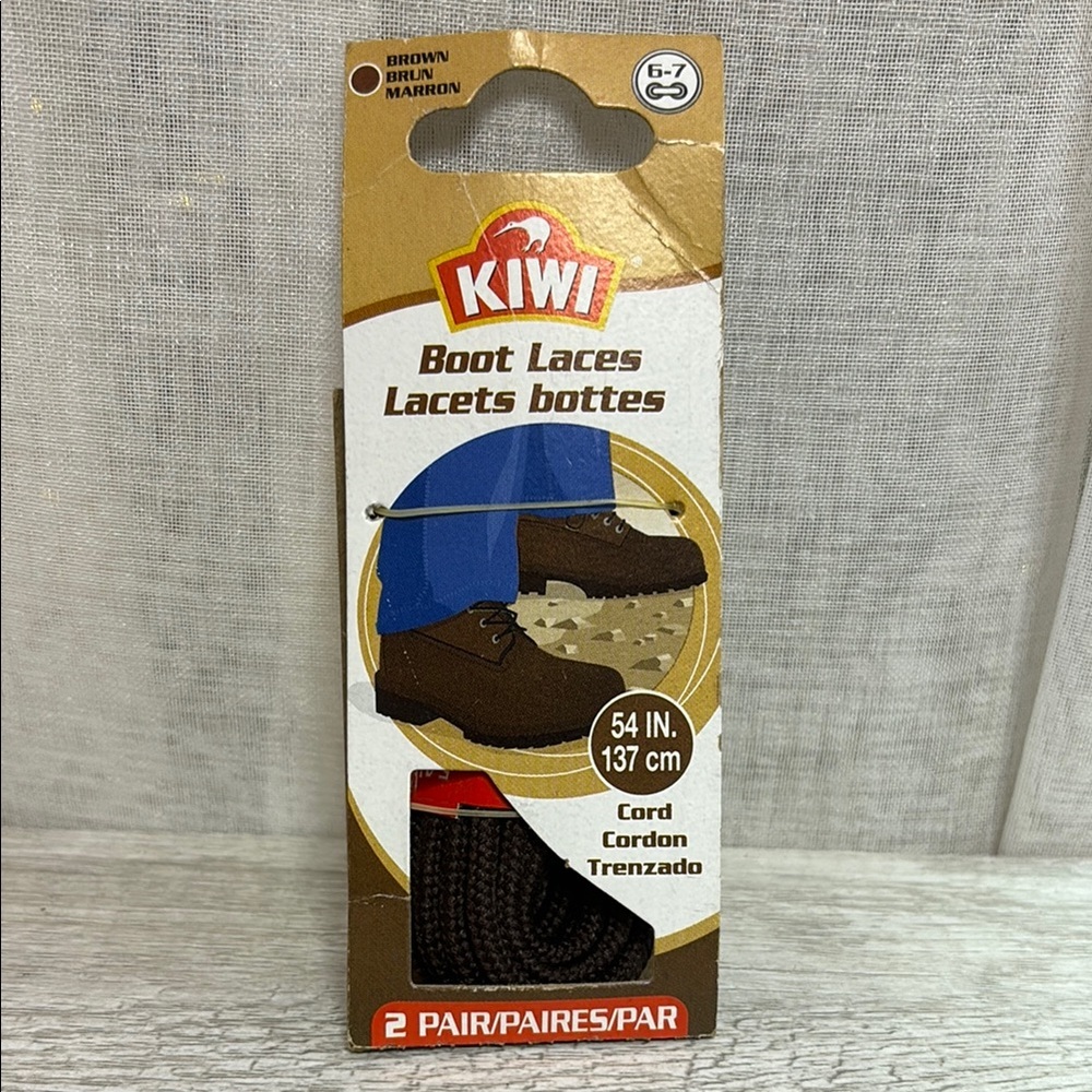 New Kiwi Brown Boot Laces